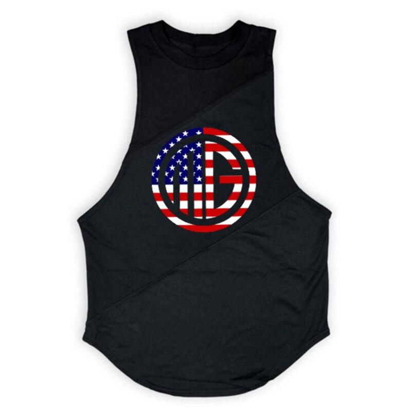 Muscleguys Sports Casual Printing Mens Tank Tops Fashion Bodybuilding Muscle Sleeveless T-shirt  Men's Comfortable Breathable Tranning Vest
