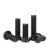 Black Carbon Steel M2 M2.5 M3 M4 M5 M6 M8 Cross Recessed Phillips Truss Head Large Flat Round Head Screw Bolt
