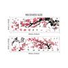 Ink Wash Peach Blossom Branch Bird Wall Sticker Removable Living Room Sofa Kids Room Background Decor