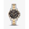 Oversized Everest Pavé Two-Tone Watch MK7209