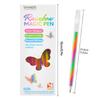Gradient Rainbow Spiral Neutral Pen, One-Stroke Three-Color Greeting Card DIY Colored Pencil, Shimmer Outline Gel Pen