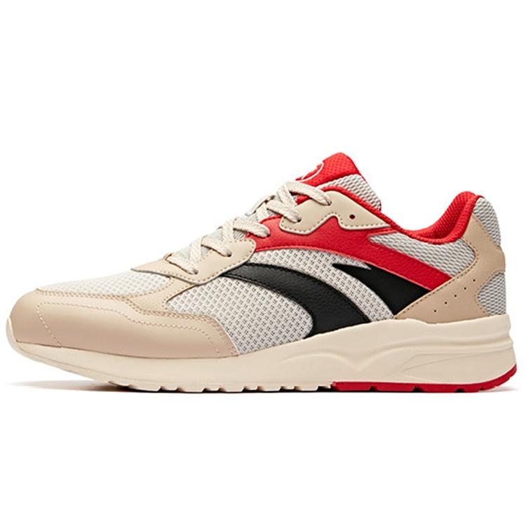 ANTA Running Series Sneakers Beige White Red Men s 91918868-3 EU 39