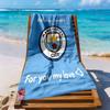 Manchester City Strandtuch Super Weich Saugfähig Bequem Leicht Perfekt Für Reisen Yoga Camping Und Schwimmen