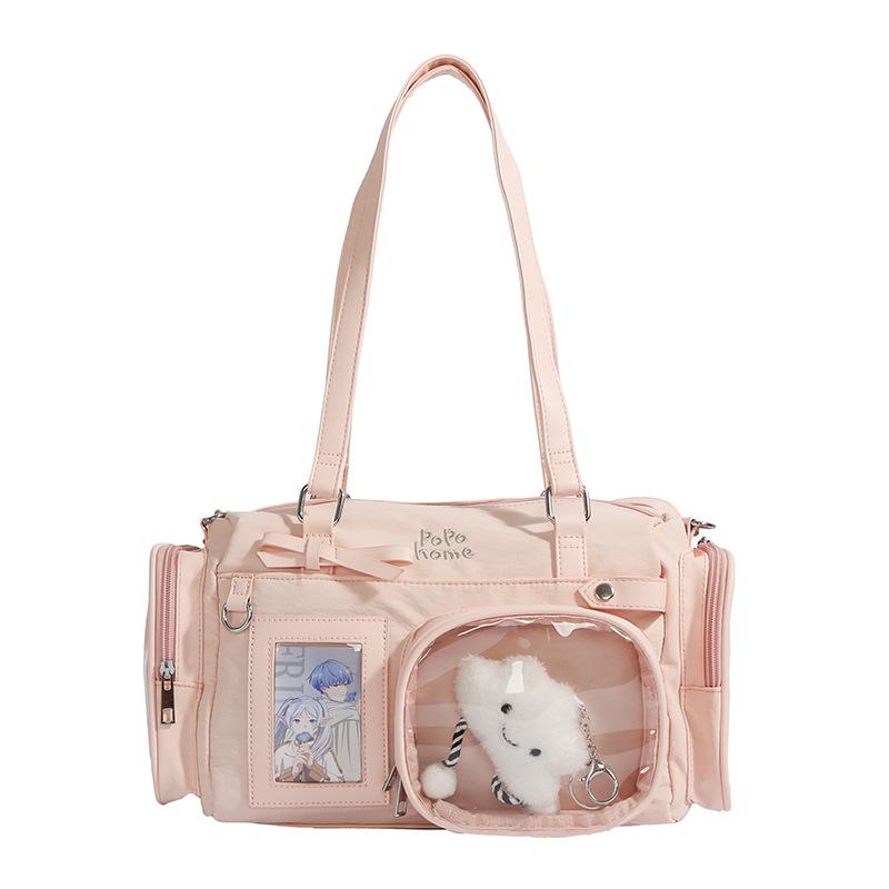 

Spring and summer day bow college style JK girl uniform bag two-dimensional shoulder messenger bag pain baby bag polo bag