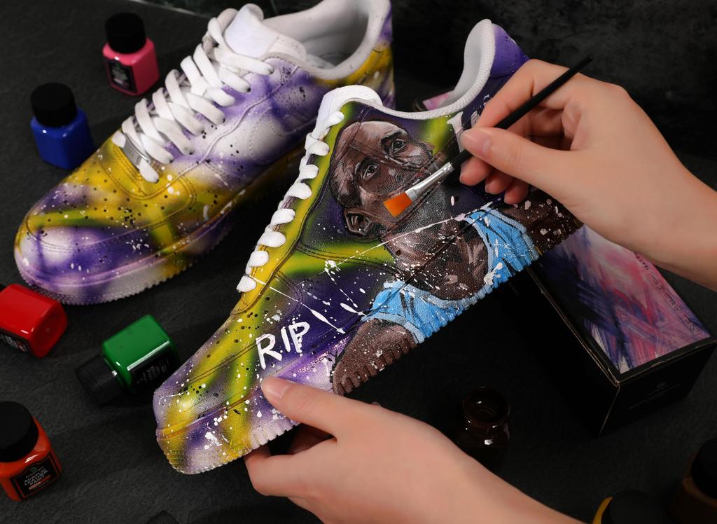 Smalltongue 14-Farben-Acrylfarbe, Acrylfarbe für Leder, perfekt für Schuhe, Turnschuhe, Sofa, Taschen, Autositze, Ledervorbereitung und -entglasung (30ml