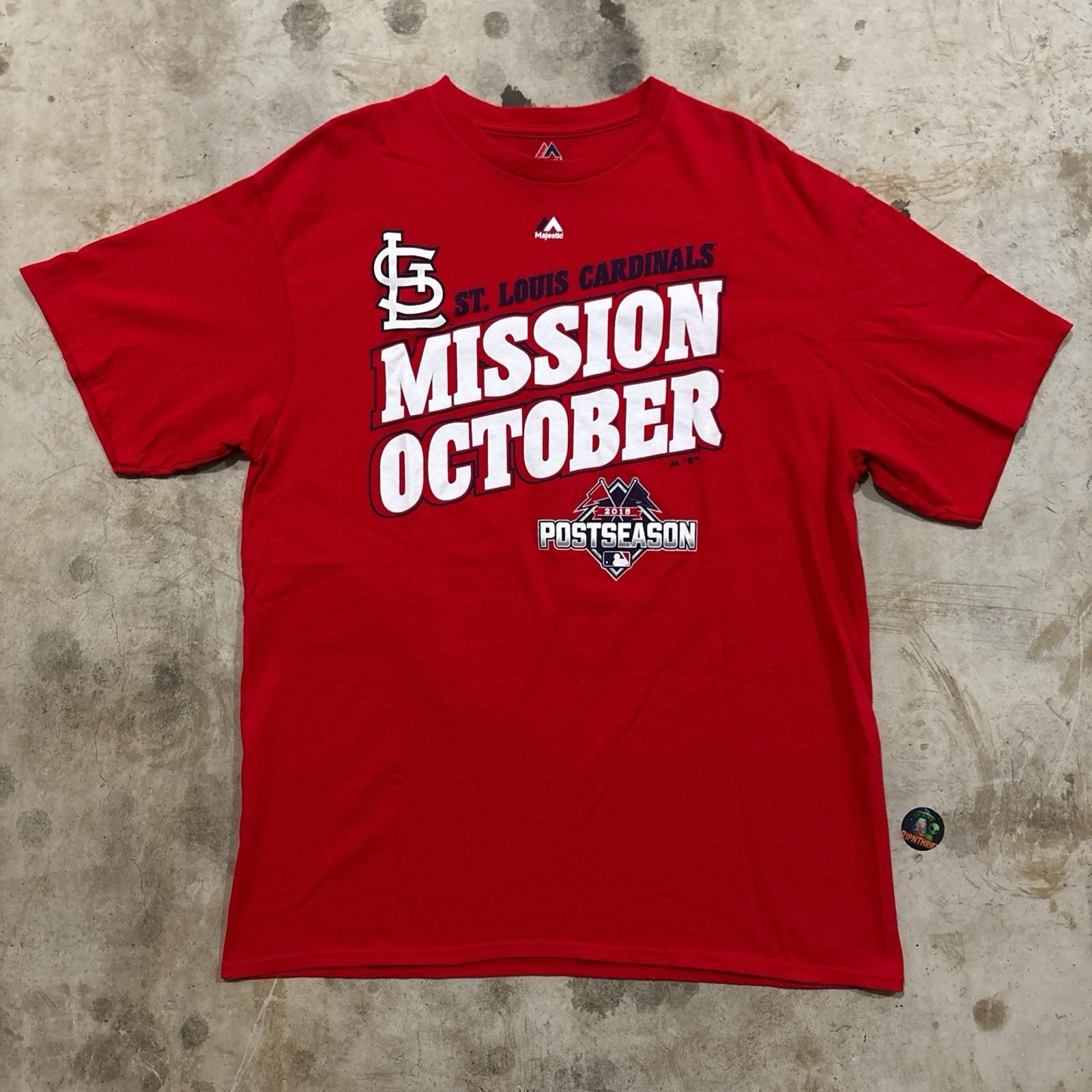 St Louis Cardinals 2015 Mission October Postseason MLB tee Unisex T-Shirt XXL