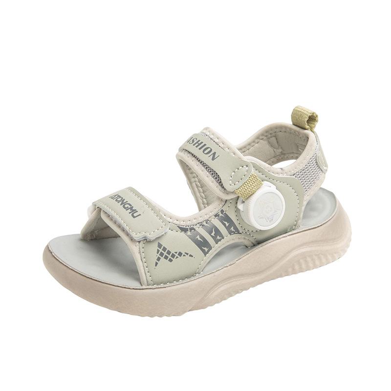 Kinder Drehkopf hübsche Sandalen Sommer 2025 neue Jungen Zehenfrei Mittelalte Ältere Kinder Strandschuhe Mädchen