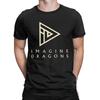 Funny Imagine Dragons T-Shirt Men O Neck Pure Cotton T Shirts Short Sleeve Tee Shirt Printed Clothes