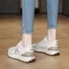 Fashion Thick-soled Sneakers for Women 2024 Autumn Fashion Lace-up Walking Shoes Casual Breathable Sports Tennis Shoes for Women