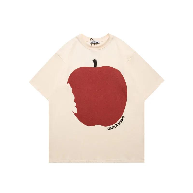 

Летняя мода, тяжелая ретро мужская футболка с английскими буквами из 100% хлопка с принтом и круглым вырезом, высококачественная повседневная уличная футболка для фитнеса S бежевый