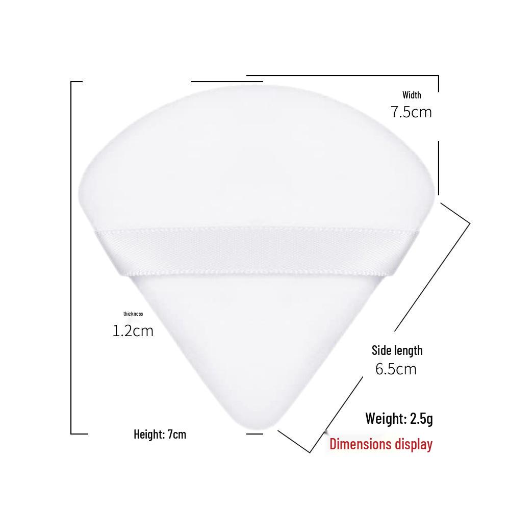 Crystal Puff Double-Sided Makeup Brush: Soft Flocked Tool for Loose Powder & Setting