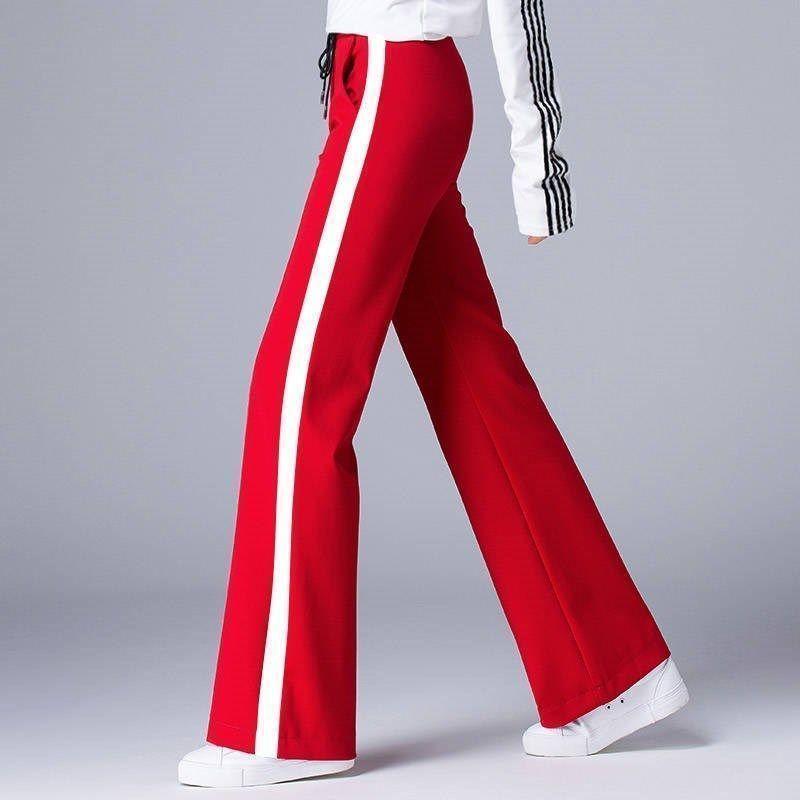 Sport Pants for Women Spring Autumn New Loose Draping Straight High Waist Square Dance Casual Pants