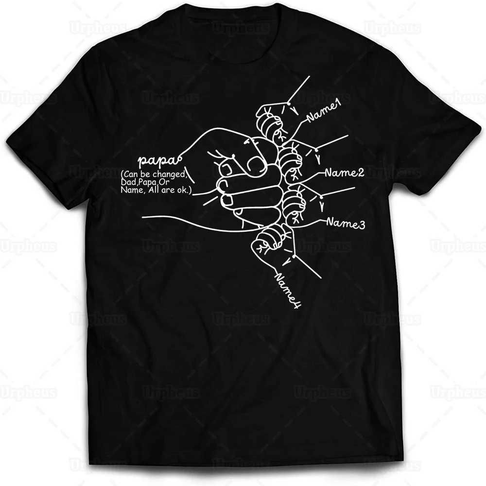 Mens T Shirts Hand Drawn Dad Fist Bump Dad Day Shirt Custom Dad Shirt Personalized TShirt Grandpa Graphic Fun Cute TShirt