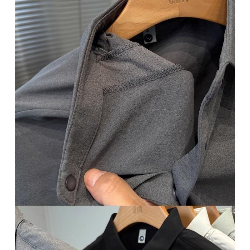 Men's Breathable Mesh Polo Shirt Quick Dry Casual Business Short Sleeve