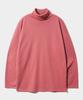JEMUT Tense Oversized Turtleneck T-Shirt Red Bean Yhlt2309