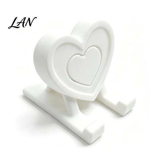 Mobile Phone Holder 3D Printed Heart Holder, Love Shape Stand Stand, Cell Tablet Desk Mount, Valentine's Day Gift Durable