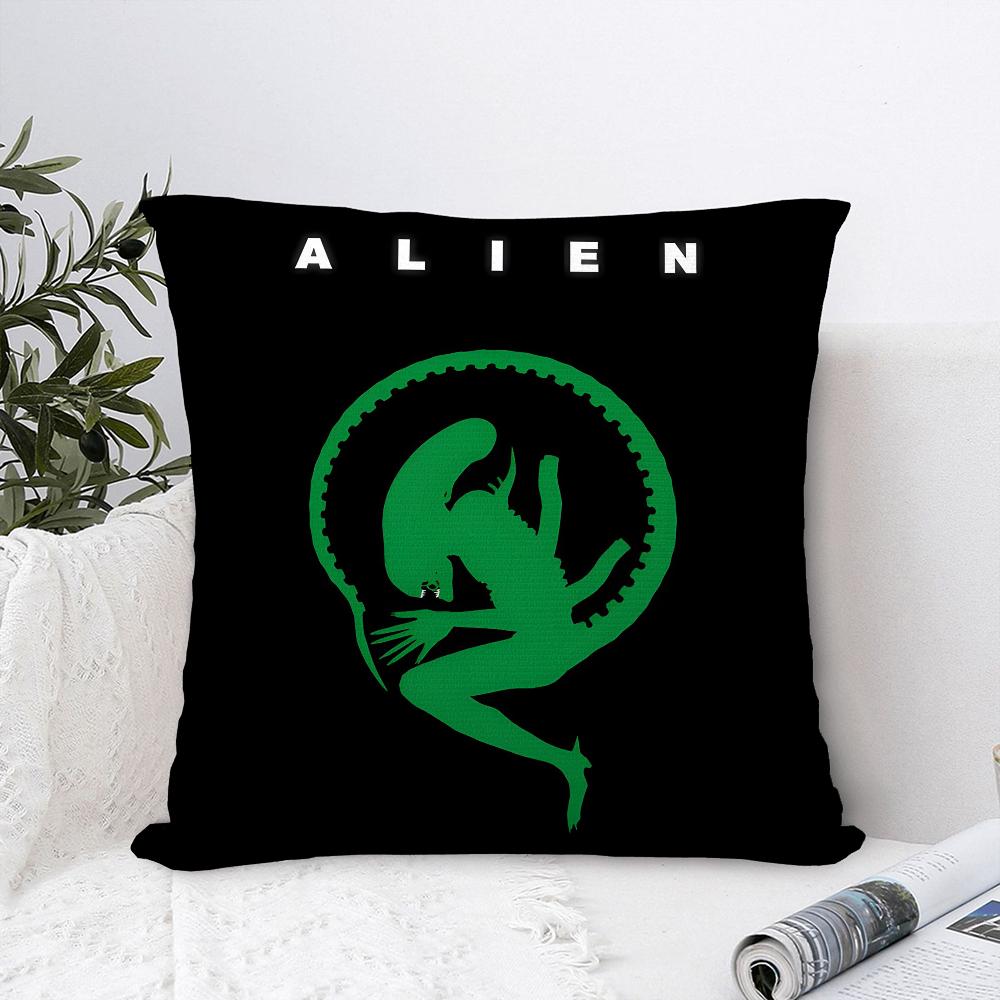 Horror Movie A-Alien Pillow Case Plush Fabric Soft Pillowcase Double Sided Print Sofa Cushion Cover Throw Pillow Cover