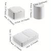 1pc Desktop Storage Box with Mini Lid and Pop-up Window,Swab,toothpick,Cosmetics,rubber bands,Student Miscellaneous Sorting Box