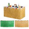 Straw Color Table Skirt 60CM Party Decor Hanging Ornament for Home Door Curtain
