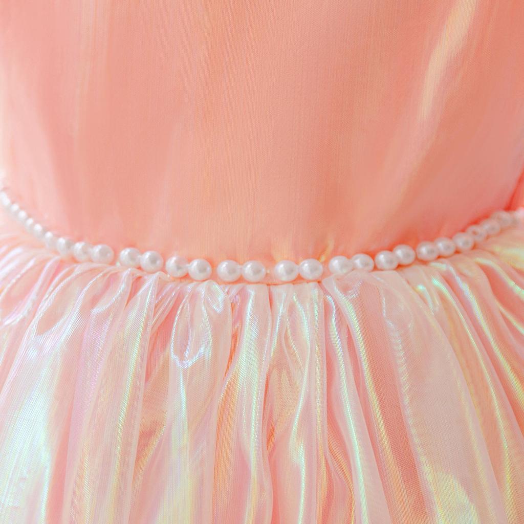 Children's Puff Sleeve Princess Dress for Birthdays & Weddings