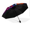 1 PC Automatic Folding Umbrella - Owl Artwork Pattern, Portable & Foldable Design with 8 Ribs, Christmas Birthday Gifts