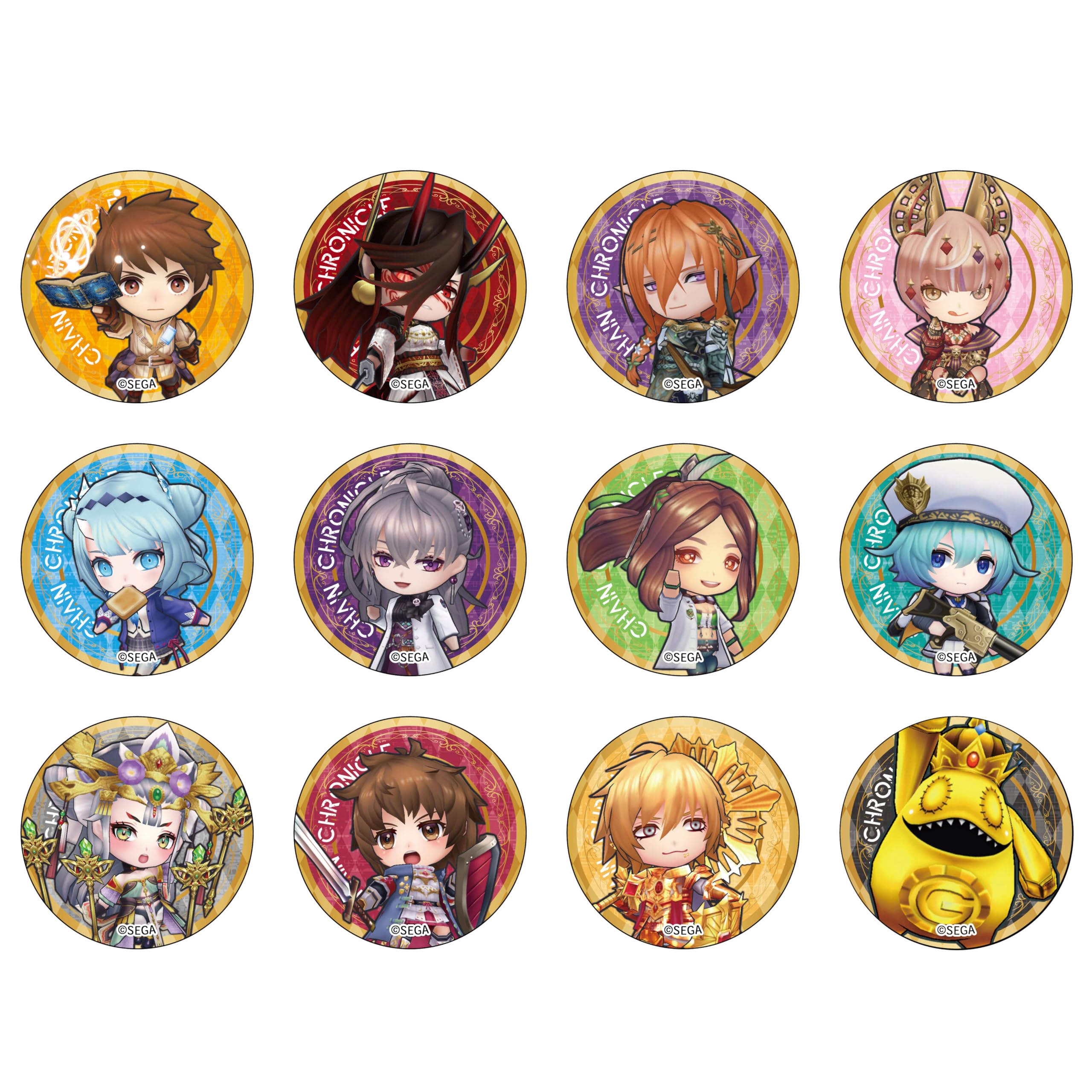 

Chain Chronicle Trading Can Badges Box Vol.3 12-Piece