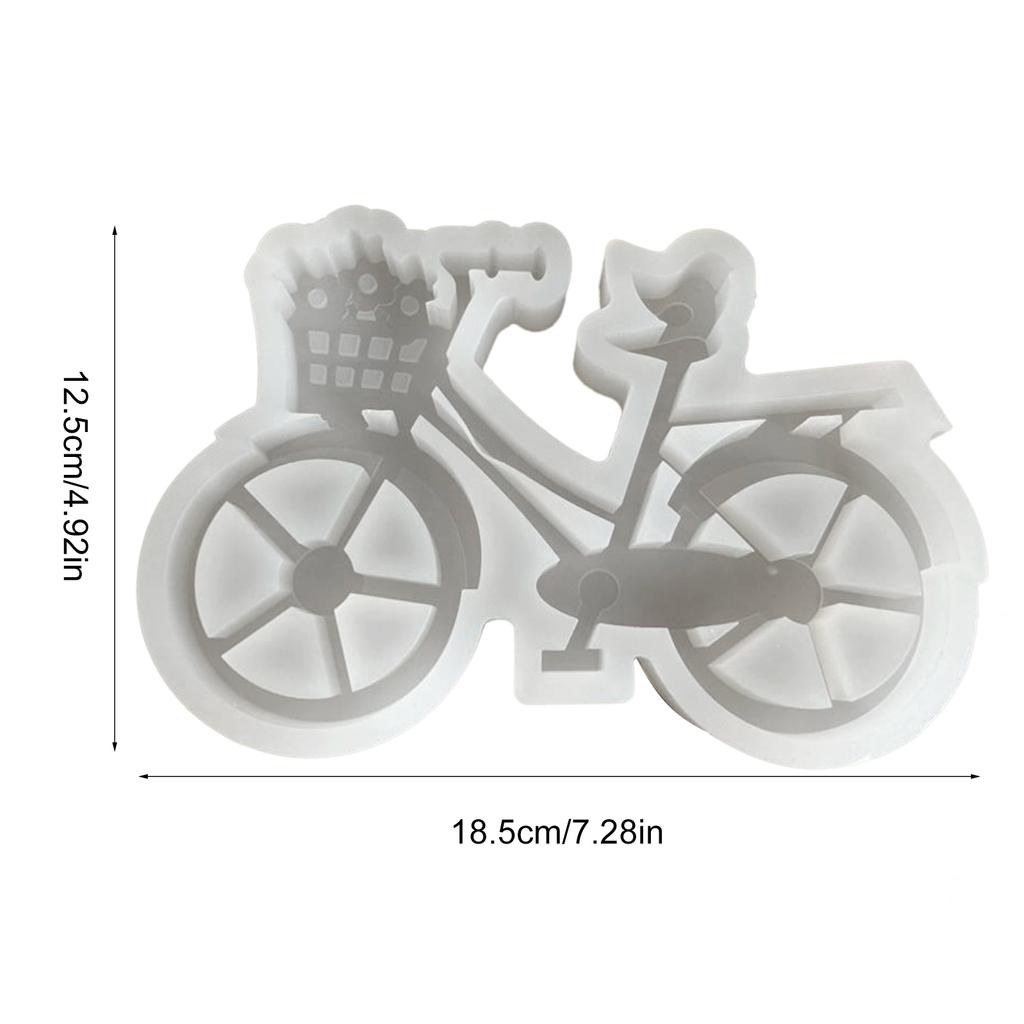 Stampo in Silicone per Candele Decorazione Bicicletta Stampo in Silicone per Candele a Forma di Bicicletta per Amanti e Collezionisti
