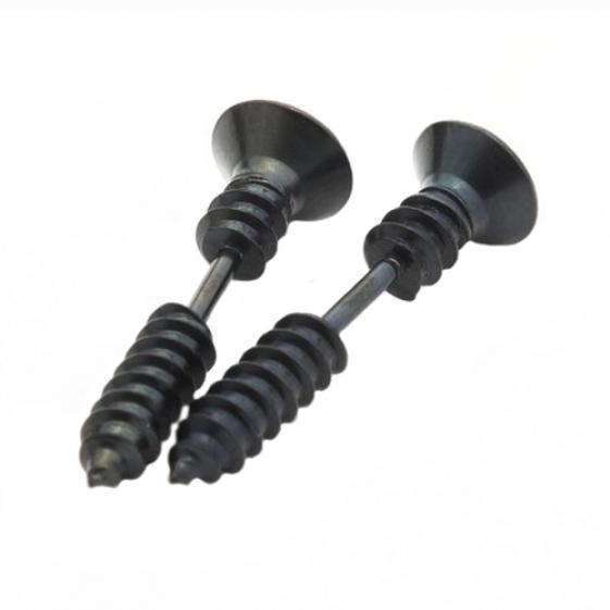 

Унисекс Панк Готика Уникальные серьги-гвоздики из нержавеющей стали с цельным винтом