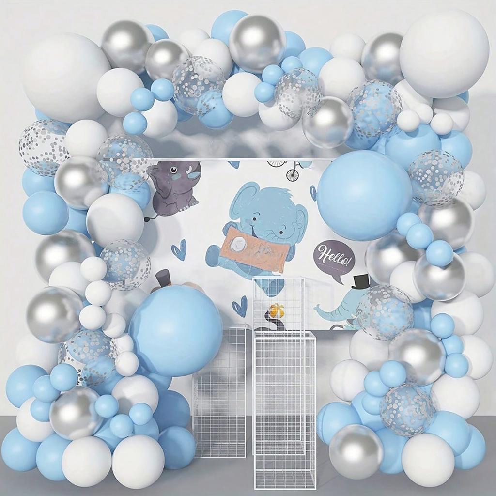 109Pcs multi-color latex balloon set suitable for birthday parties, weddings, Valentine's Day party decoration