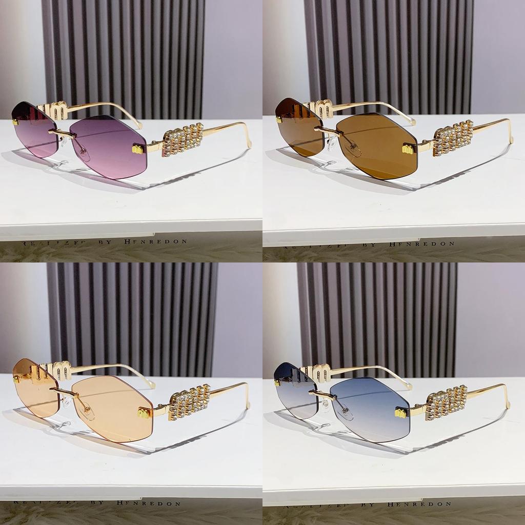 Vintage Diamond Shape Sunglasses With Uv400 Protection For Casual Wear And Outdoor Activities