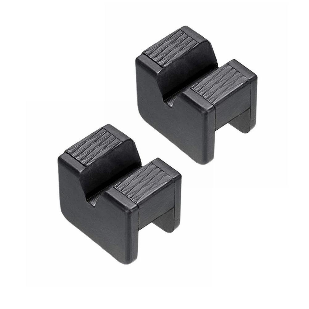 1/2pc Car Jack Rubber Pad Car Slotted Lift Jack Stand Rubber Pads Universal Repair Tools Frame Protector Adapter Jacking Tools