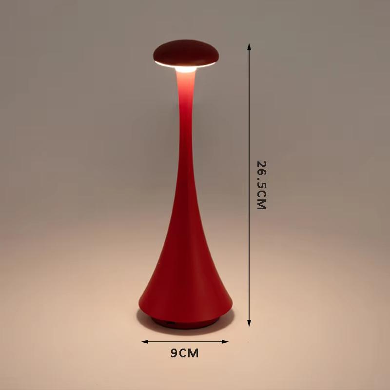 Waist-Slimming Table Lamp Rechargeable Wireless Touch Control Creative USB-C Desk Lamp Hotel Bedroom Atmosphere Light