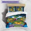 3pcs TMNT Cover Set - Personalized Name, HD Printed Bedding with 1 Cover and 2 Pillowcases - Perfect for Home Decor, Easy Care