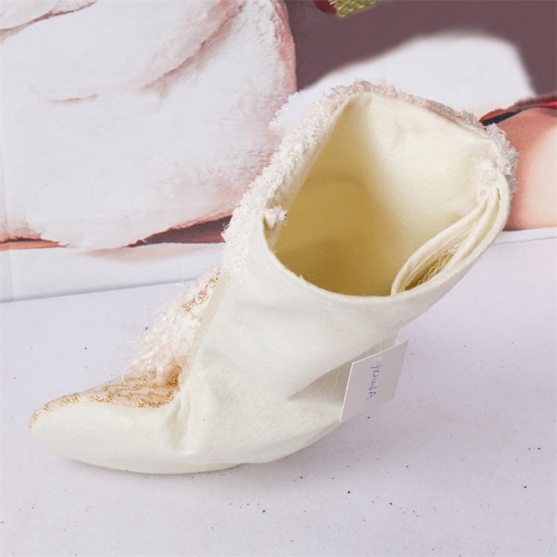 Christmas Stockings White Stamping Gold Snowflake Xmas Ornaments Christmas Pendant Christmas Tree Decorations Noel Gift Sock