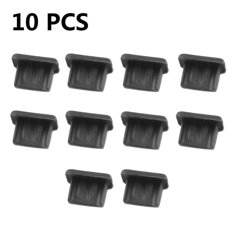 Micro USB Dust Plugs (1-10pcs) - Soft Silicone Anti-Dust Charge Port Cover for Android Phone/Laptop/Power Bank, Precise Size