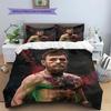 connor mcgregor Pattern Bedding Quilt Set Quilt Cover Pillowcase Home Decoration Birthday Gift (1 * duvet cover + 2 * pillowcase, without core)