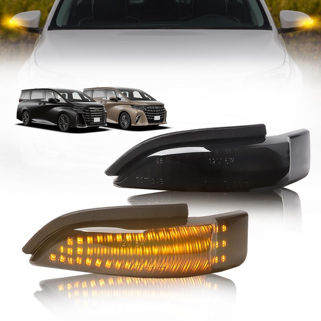 GemPro Door Mirror Turn Signals for Toyota Vitz 130 Aqua Camry Corolla Prius Spade Avalon Allion Porte Premio Also Compatible with Daihatsu LED Mirror