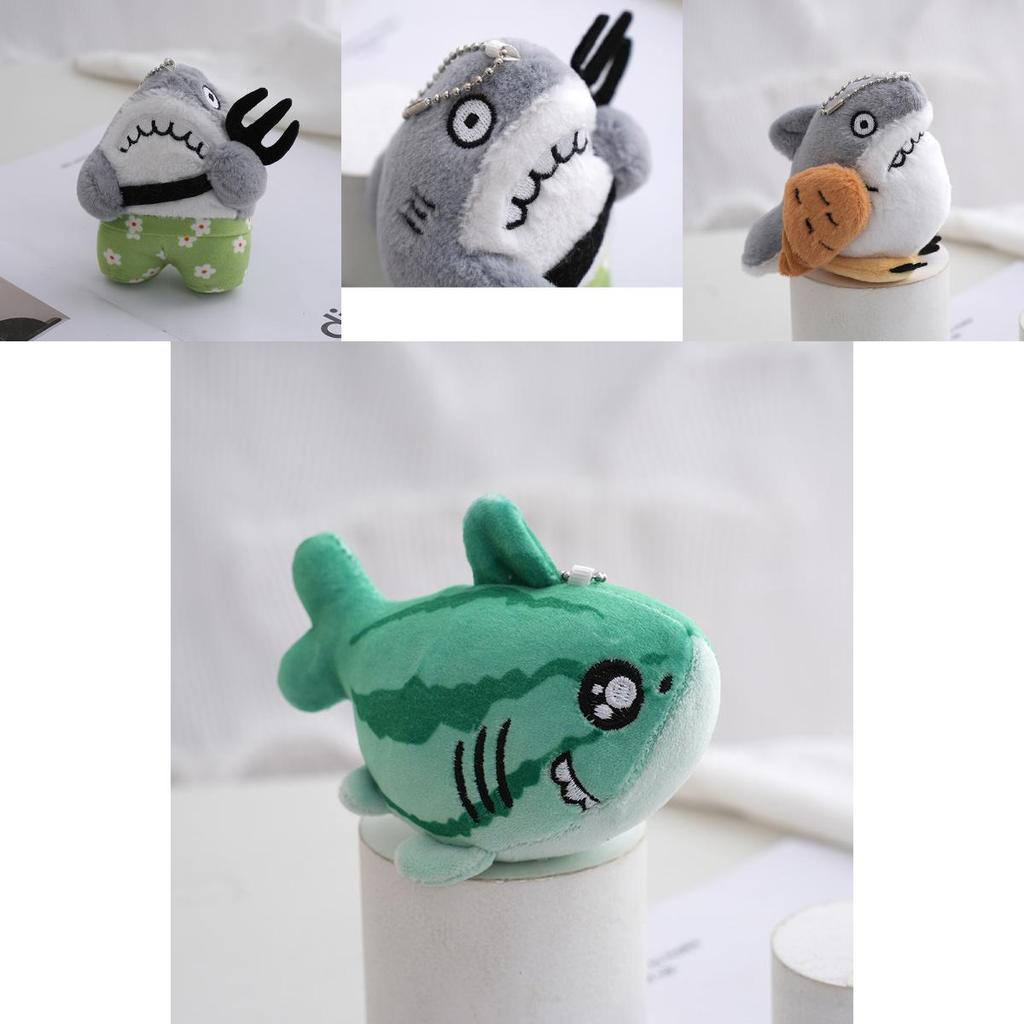 Cute Shark Plush Toy Pendant Keychain Creative Bag Decoration