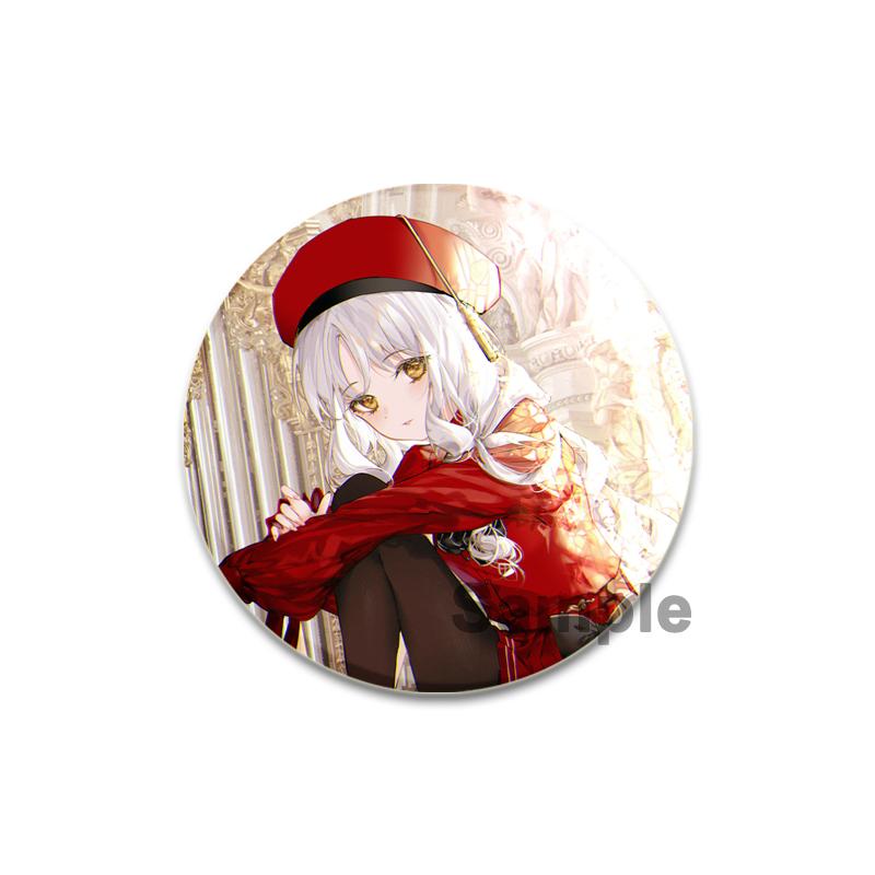 Anime Game Nu: Fate/Grand Order Brooch Pin Cartoon Figure Fujimaru Ritsuka Altria Caster Badge Button Pin Souvenir Toy Fans Gift