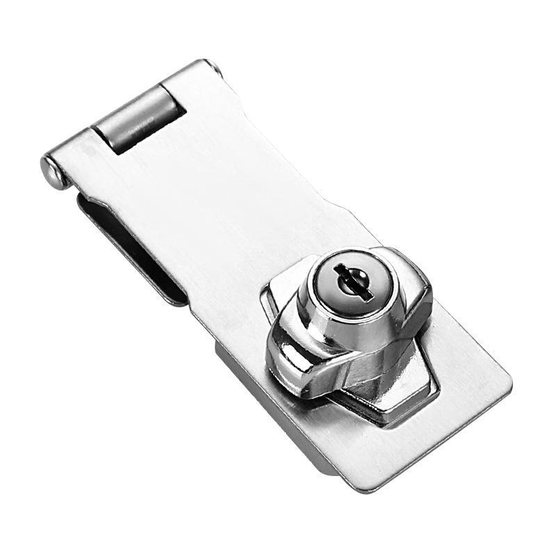 Stainless Steel Locking Hasp Latch Anti-Theft Easy Installation for DIY Home Renovation Cabinet Door Gate Lock Hardware