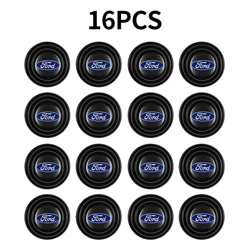 Car Silicone Shock Absorber Door Trunk Acoustic Mat For Ford Focus mk2 mk3 mk4 Fiesta Ranger Mondeo S-MAX Kuga Car Accessories