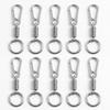 10pcs Multi-Functional Metal Keychains Lightweight Zipper Clips Portable Key Ring Clip  Bag