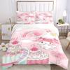 3pcs Cartoon My Melody Print Cover Set Ultra Soft, Breathable, and Comfortable Bedding with Stylish Design for Bedroom and Guest Room Decor 1 Cov