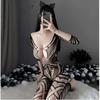 Women Sexy Fishnet Mesh Lingerie Plus Size Underwear Chemises Bodysuit Teddie Erotic Catsuit Sex Erotic Clothes Cosplay Clothing
