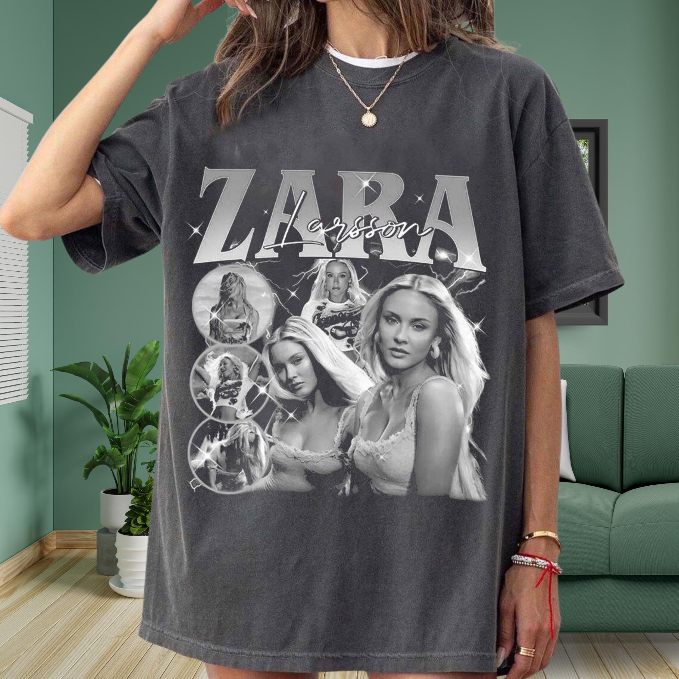 

Zara Larsson Inspired T-Shirt Pop Music Fan Shirt Retro Aesthetic Graphic Tee Summer Men s and Women s Loose Top S