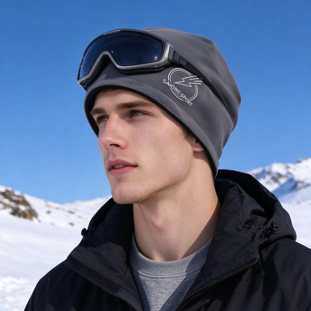 Unisex Windproof Cycling Hat with Face and Neck Protection - Velvet Lined, Thickened for Autumn & Winter