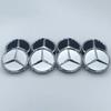 4Pcs/set 75MM/60MM Car Wheel Center Hub Cap Covers Mercedes Benz Amg  Black Badge Rim Cover Auto Style Decorate Accessories