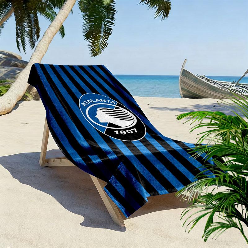 Asciugamano da Spiaggia con Stampa Poster Atalanta, Asciugamano Grande Morbido ad Asciugatura Rapida per Spiaggia Campeggio Nuoto