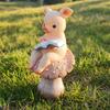 Animal Mushroom Ornament Figurine Garden Resin On for Fairy Garden Flowerpot