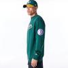 Sweatshirt - new era - oakland athletics - tartan infill - vert - manches longues - mixte